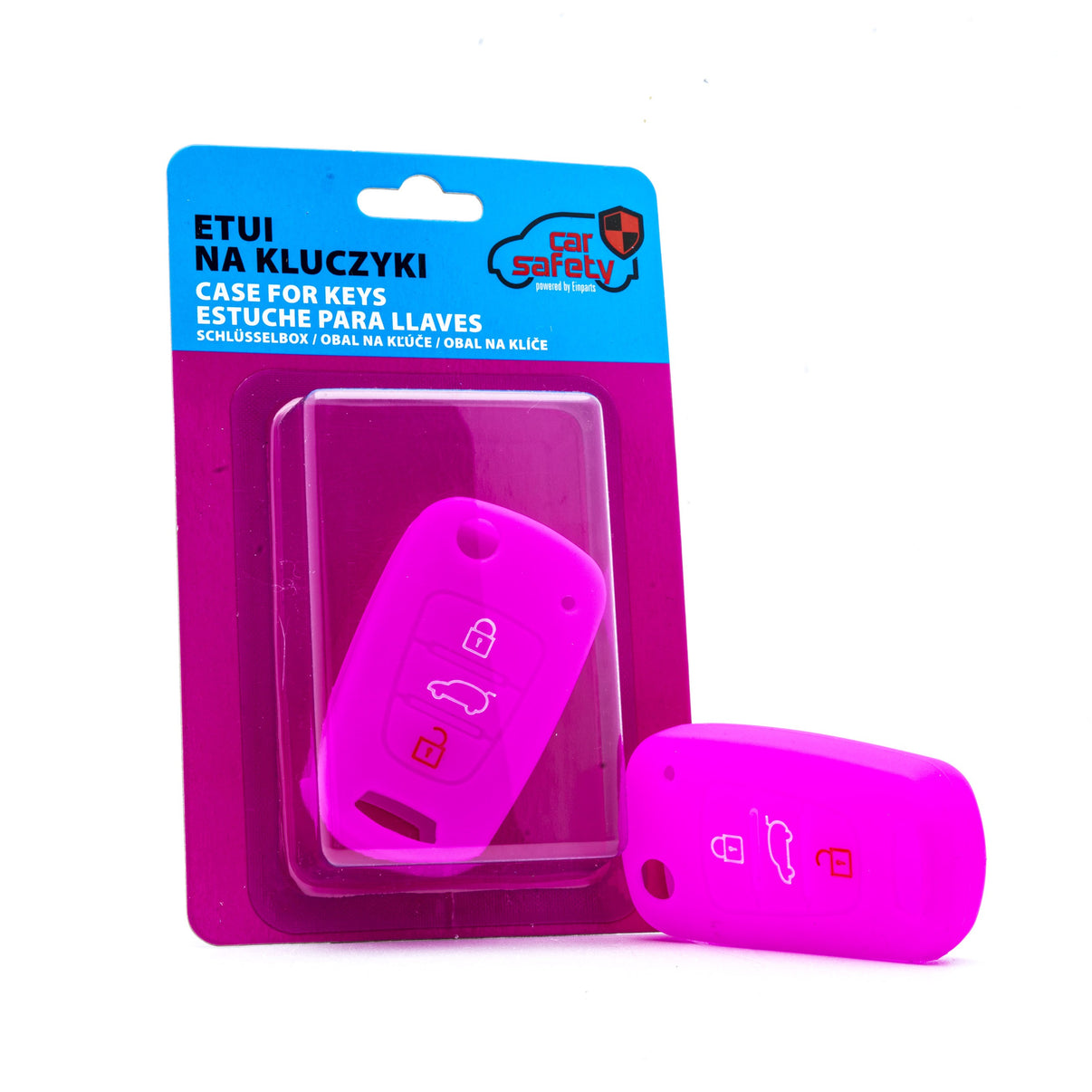 Bilnyckelskal Hyundai i10 I/i10 II m.fl. – Rosa