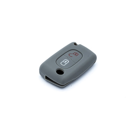 Bilnyckelskal Peugeot 207/207 CC m.fl. – Grå