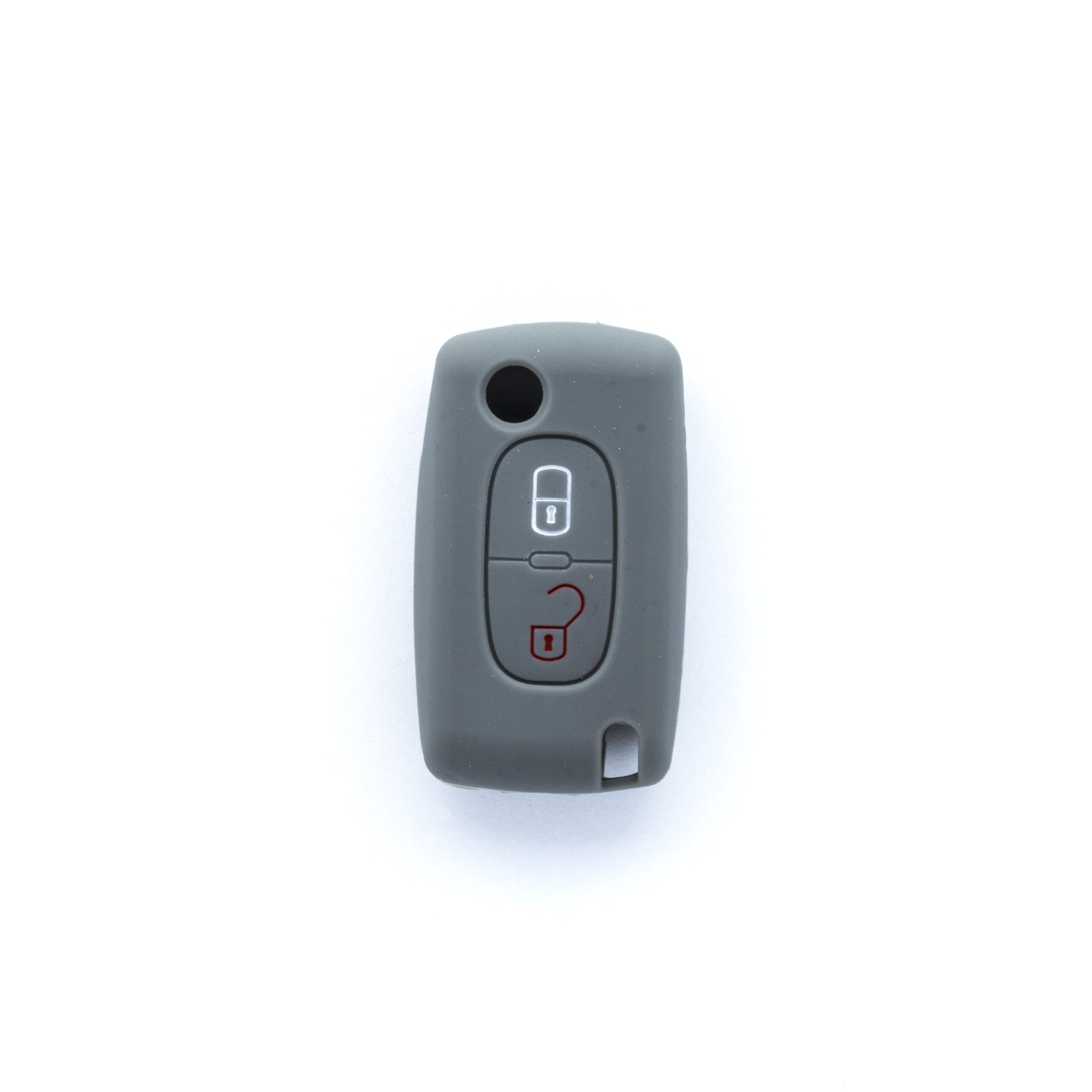 Bilnyckelskal Peugeot 207/207 CC m.fl. – Grå