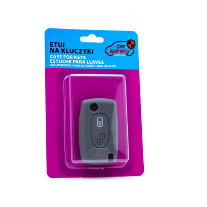 Bilnyckelskal Peugeot 207/207 CC m.fl. – Grå