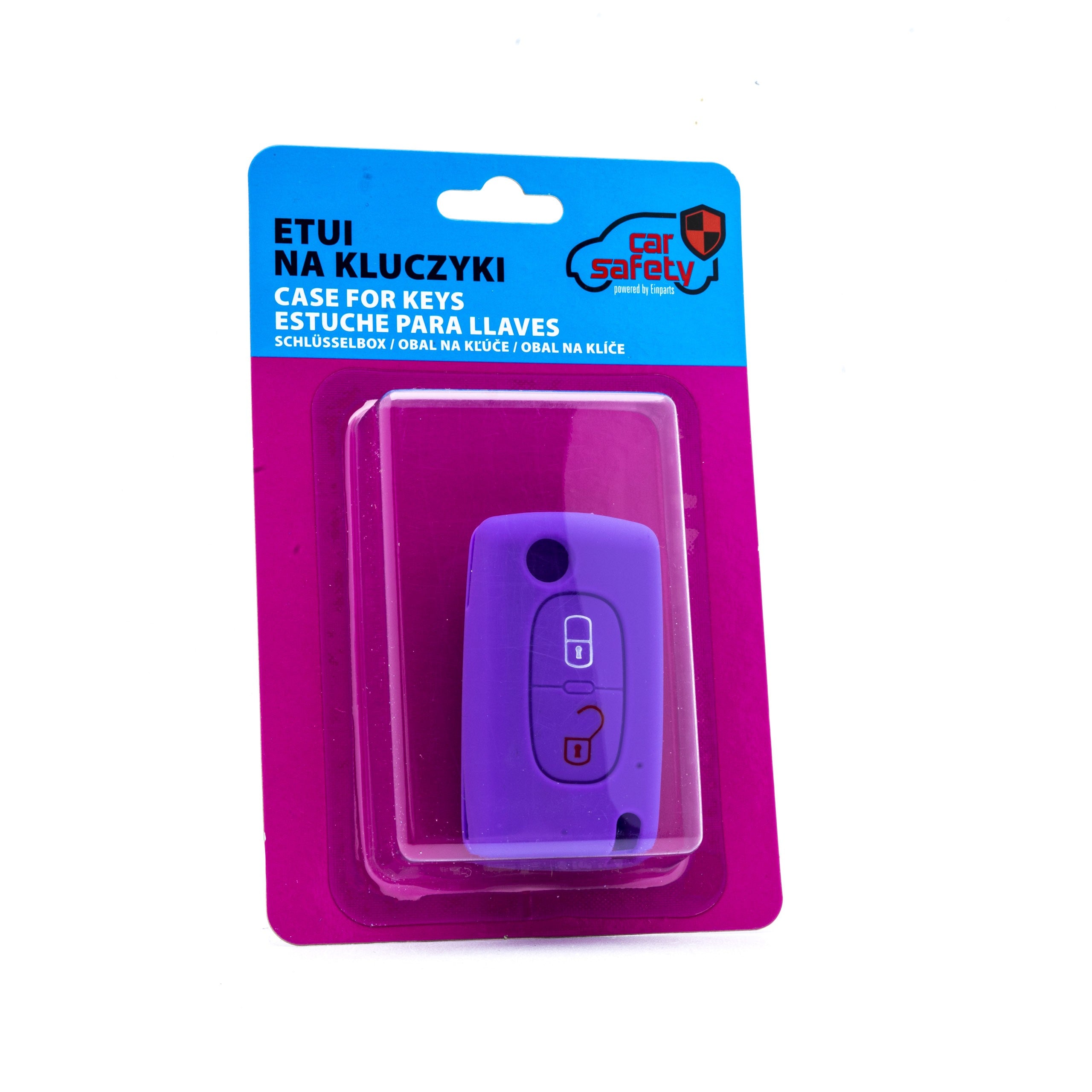 Bilnyckelskal Peugeot 207/207 CC m.fl. – Lila