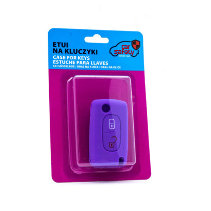 Bilnyckelskal Peugeot 207/207 CC m.fl. – Lila