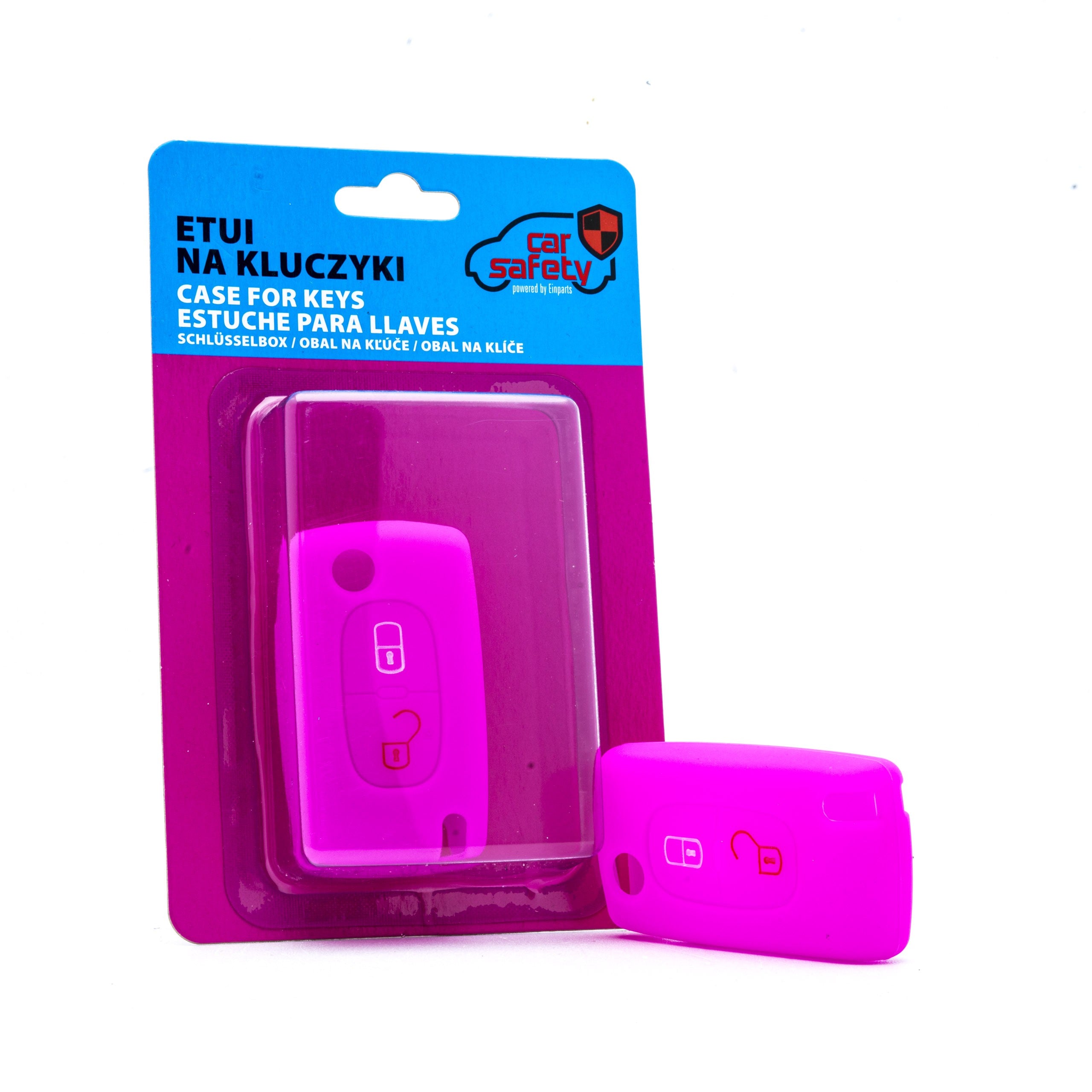 Bilnyckelskal Peugeot 207/207 CC m.fl. – Rosa