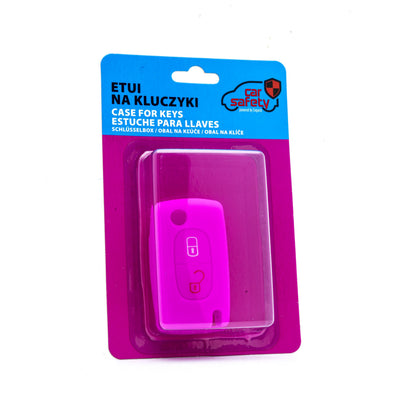 Bilnyckelskal Peugeot 207/207 CC m.fl. – Rosa