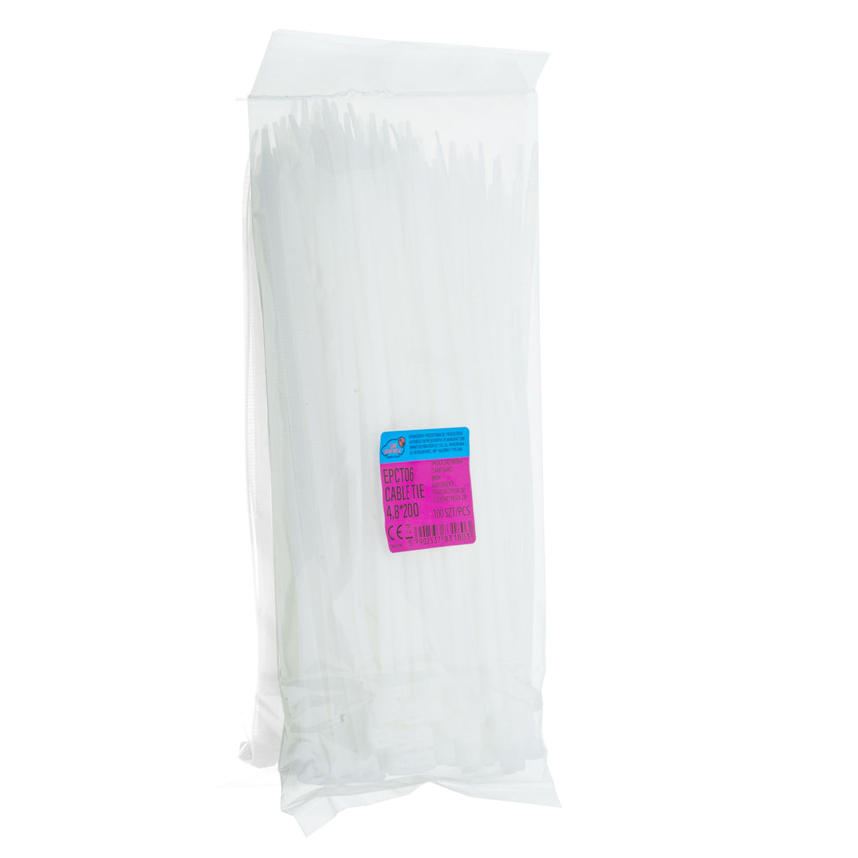 Buntband – Vit – 200 mm – 4,8 mm