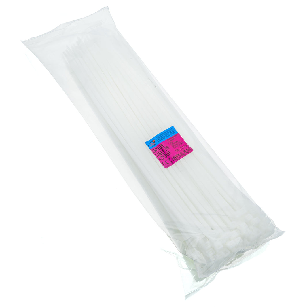 Buntband – Vit – 300 mm – 4,8 mm