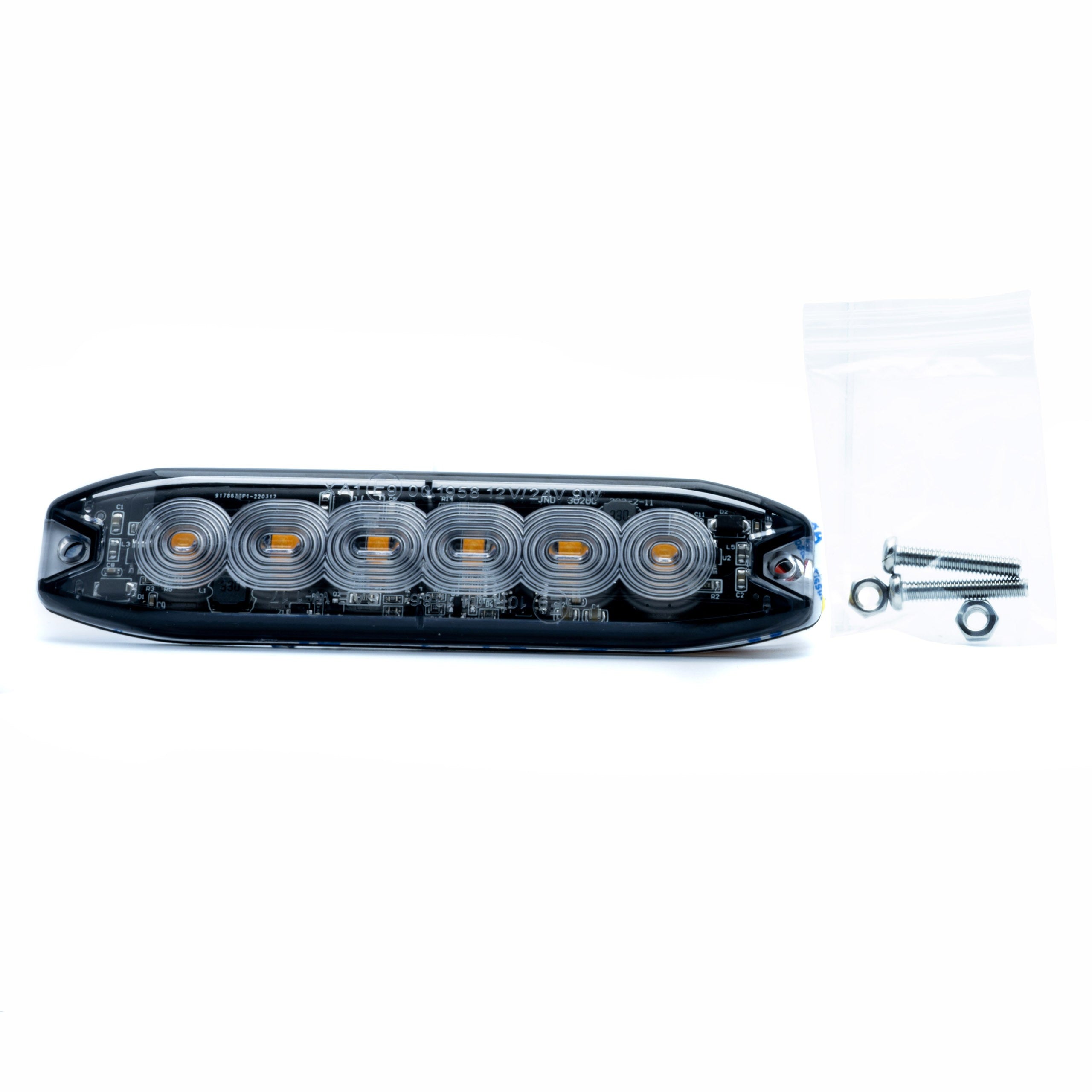 LED-varningsljus – 1700–1800K (Orange) – 18 W – 9V - 32V – 130 mm