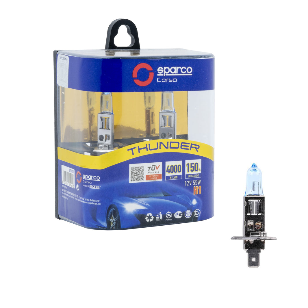 Halogenlampa – Sparco – H1 – 4000K – 9V - 16V – 55 W – 2-pack