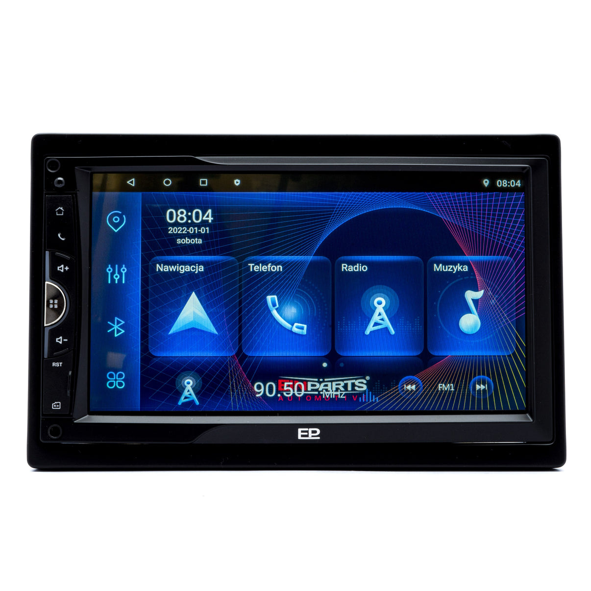 2-DIN-bilstereo – Svart – 9V - 16V