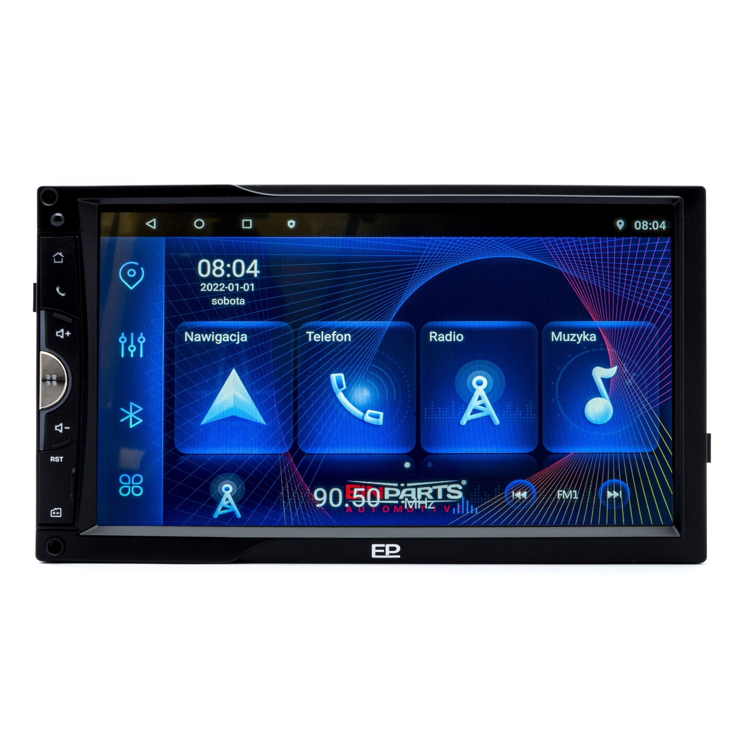 2-DIN-bilstereo – Svart – 9V - 16V
