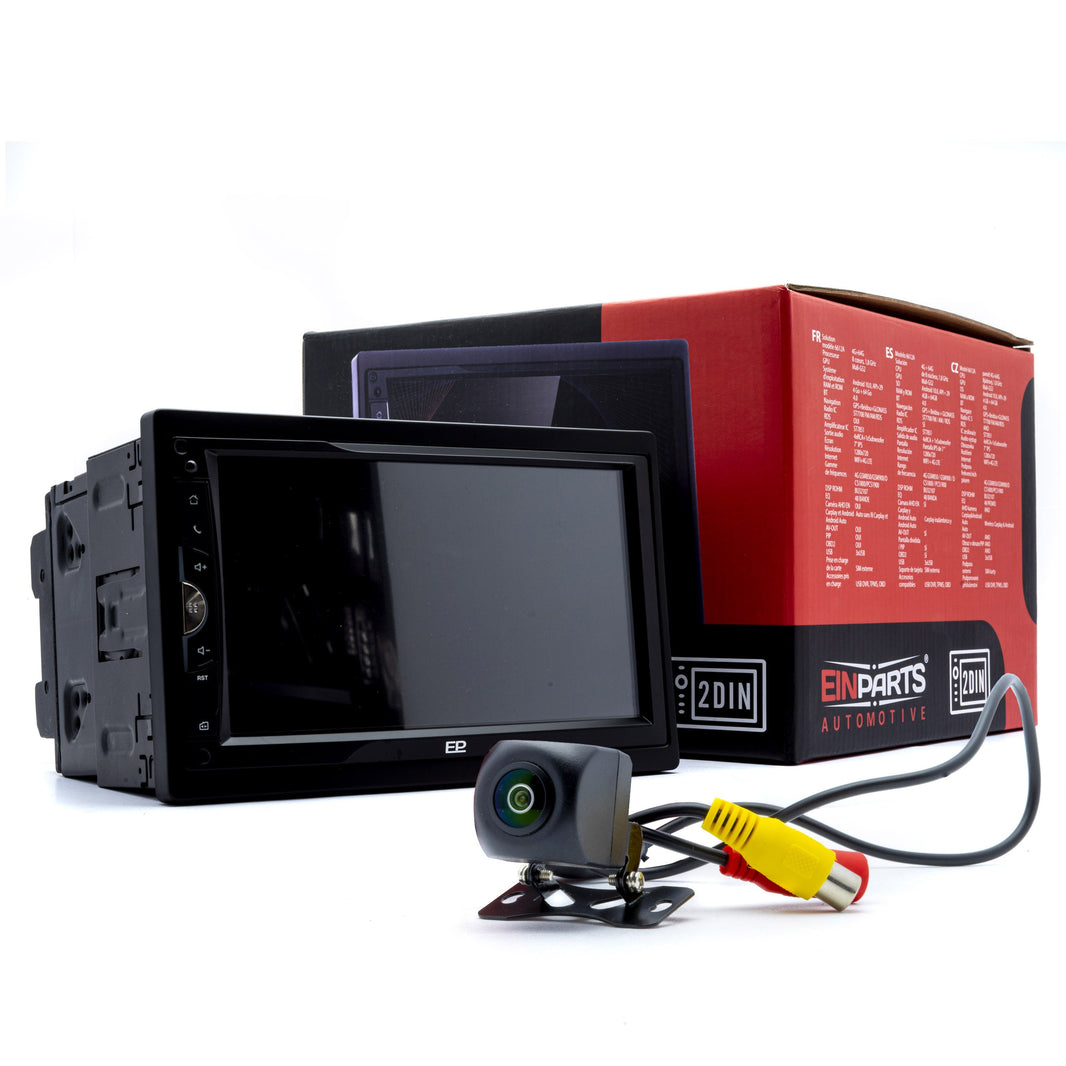 2-DIN-bilstereo – Svart – 9V - 16V