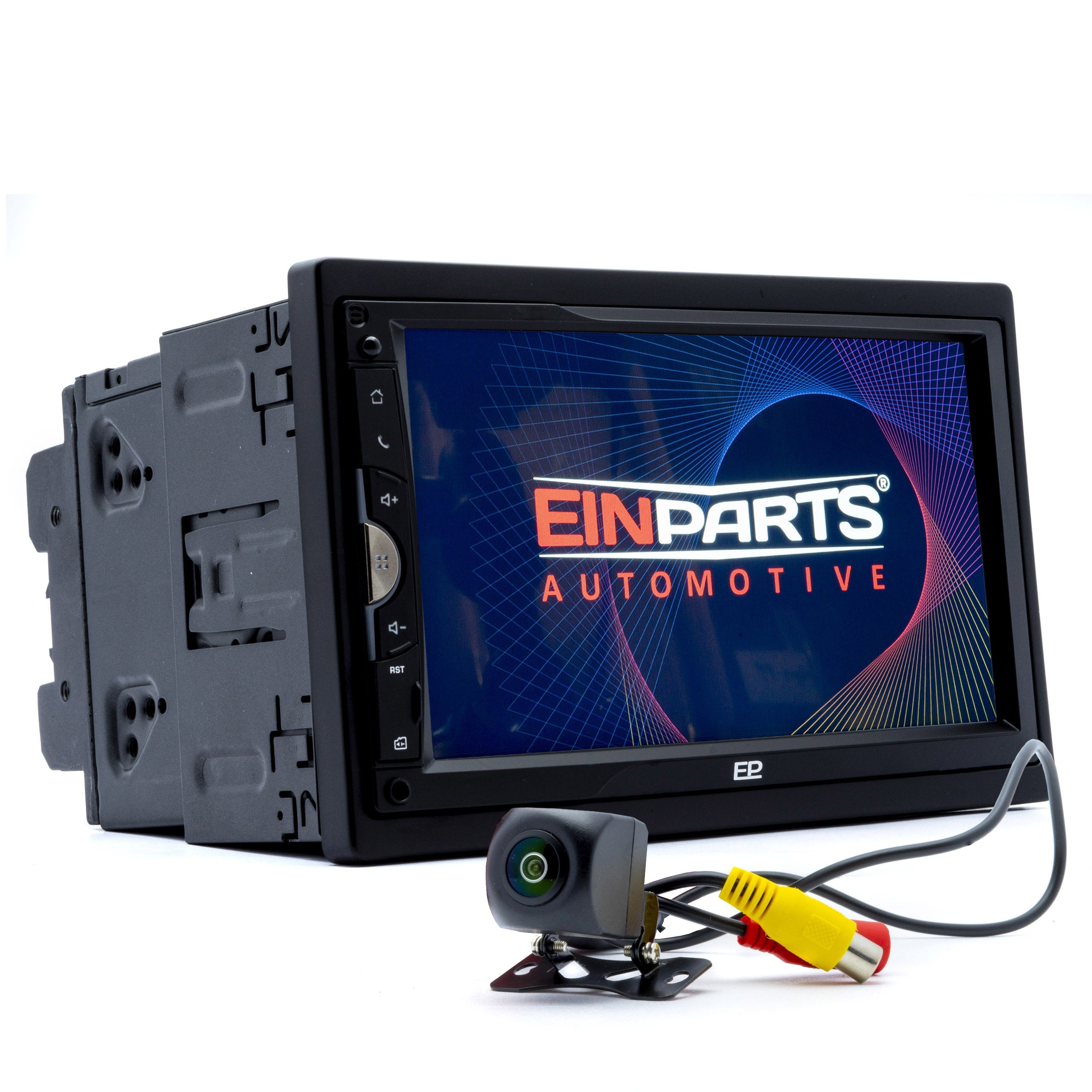 2-DIN-bilstereo – Svart – 9V - 16V