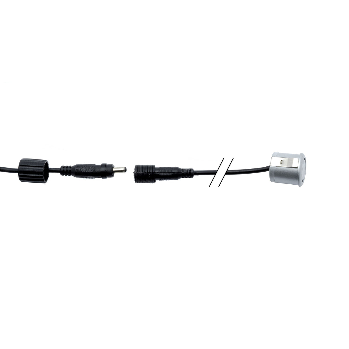 Parkeringssensor med display – Silver – ultraljudssensor – 4 sensorer – 4x 2,5 m