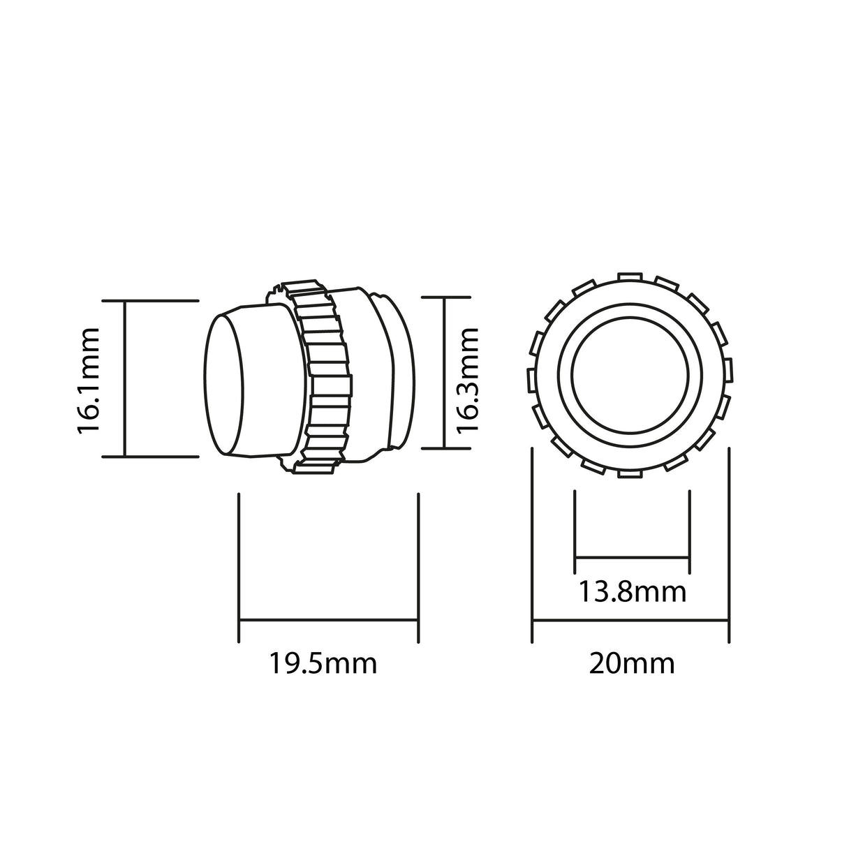 Parkeringssensor med display – Svart – ultraljudssensor – 4 sensorer – 4x 2,5 m
