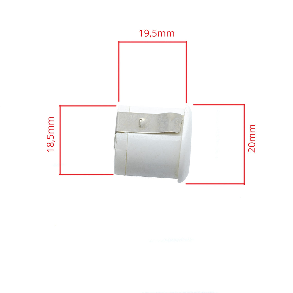 Parkeringssensor med display – Vit – ultraljudssensor – 4 sensorer – 4x 2,5 m