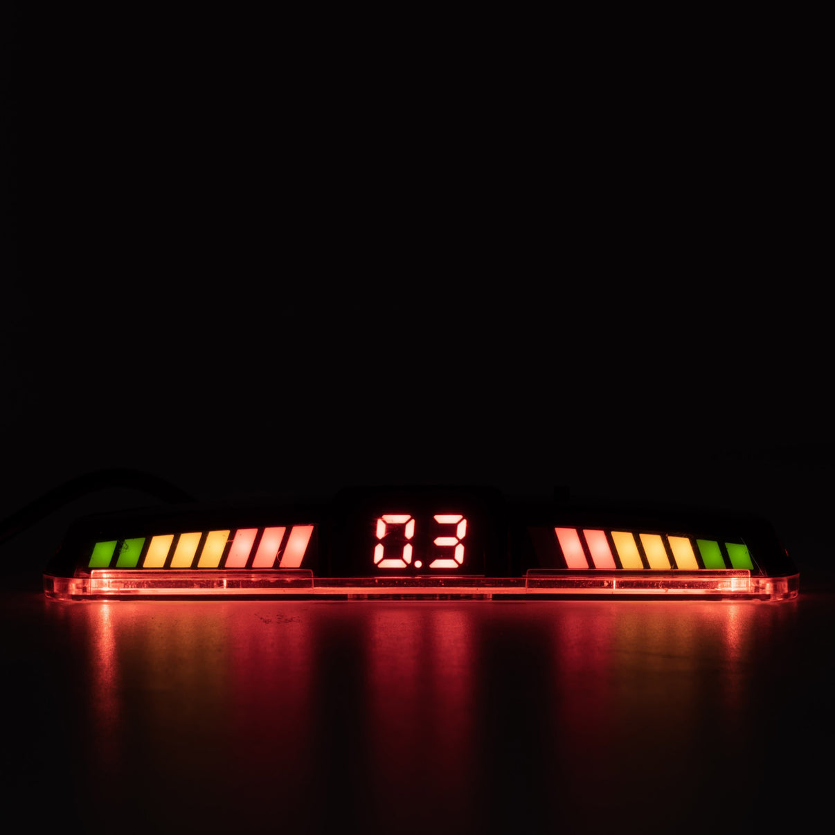 Parkeringssensor med display – Kungsblå – ultraljudssensor – 4 sensorer