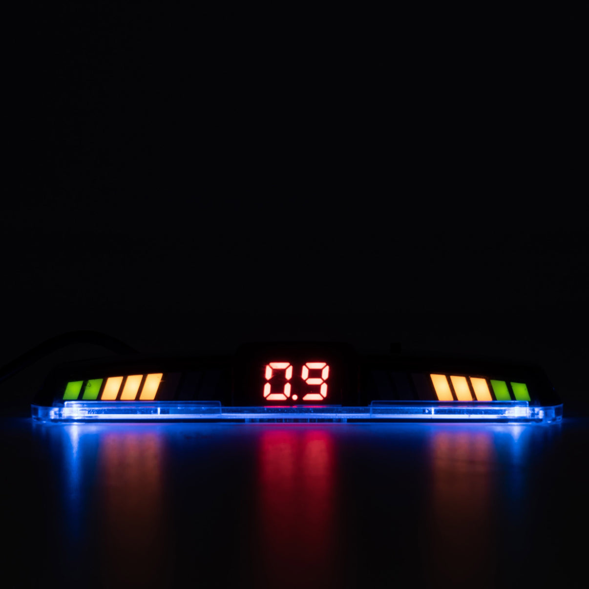 Parkeringssensor med display – Kungsblå – ultraljudssensor – 4 sensorer