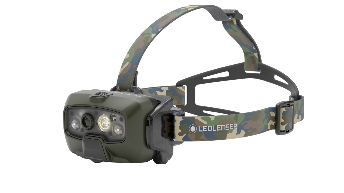 LEDLENSER HF8R Core RGB Camo – närbild detaljer | LEDLENSER