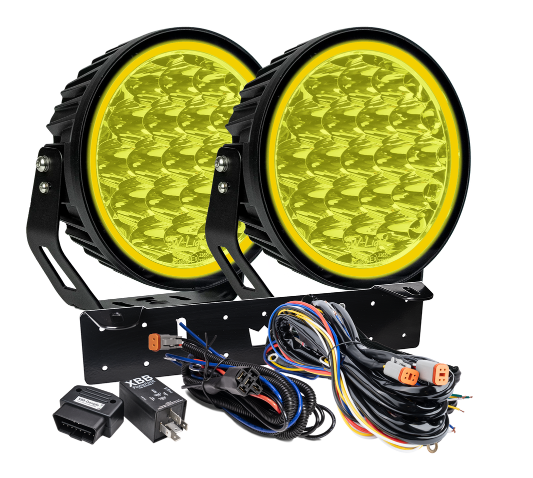 produktbild framifrån visande W – Light XTREME W9 RAD2 – Yellow – W-Light