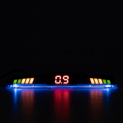 Parkeringssensor med display – Kvartsgrå – ultraljudssensor – 4 sensorer