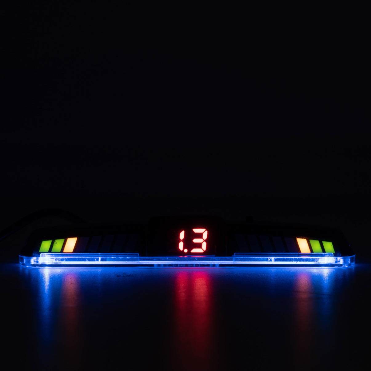 Parkeringssensor med display – Askgrå – ultraljudssensor – 4 sensorer – 4x 2,5 m