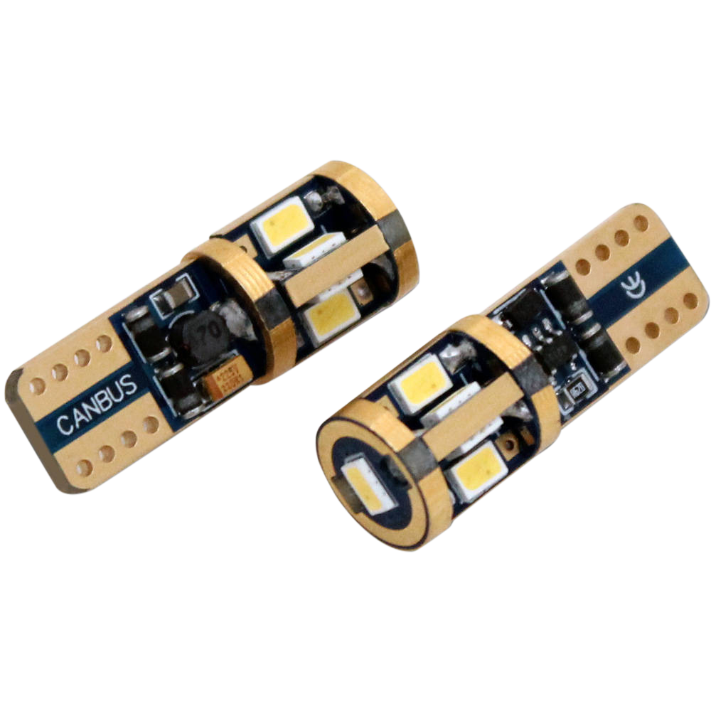 T10 – W5W Super Canbus 9SMD 6000K – produktbild framifrån | Xenonkungen