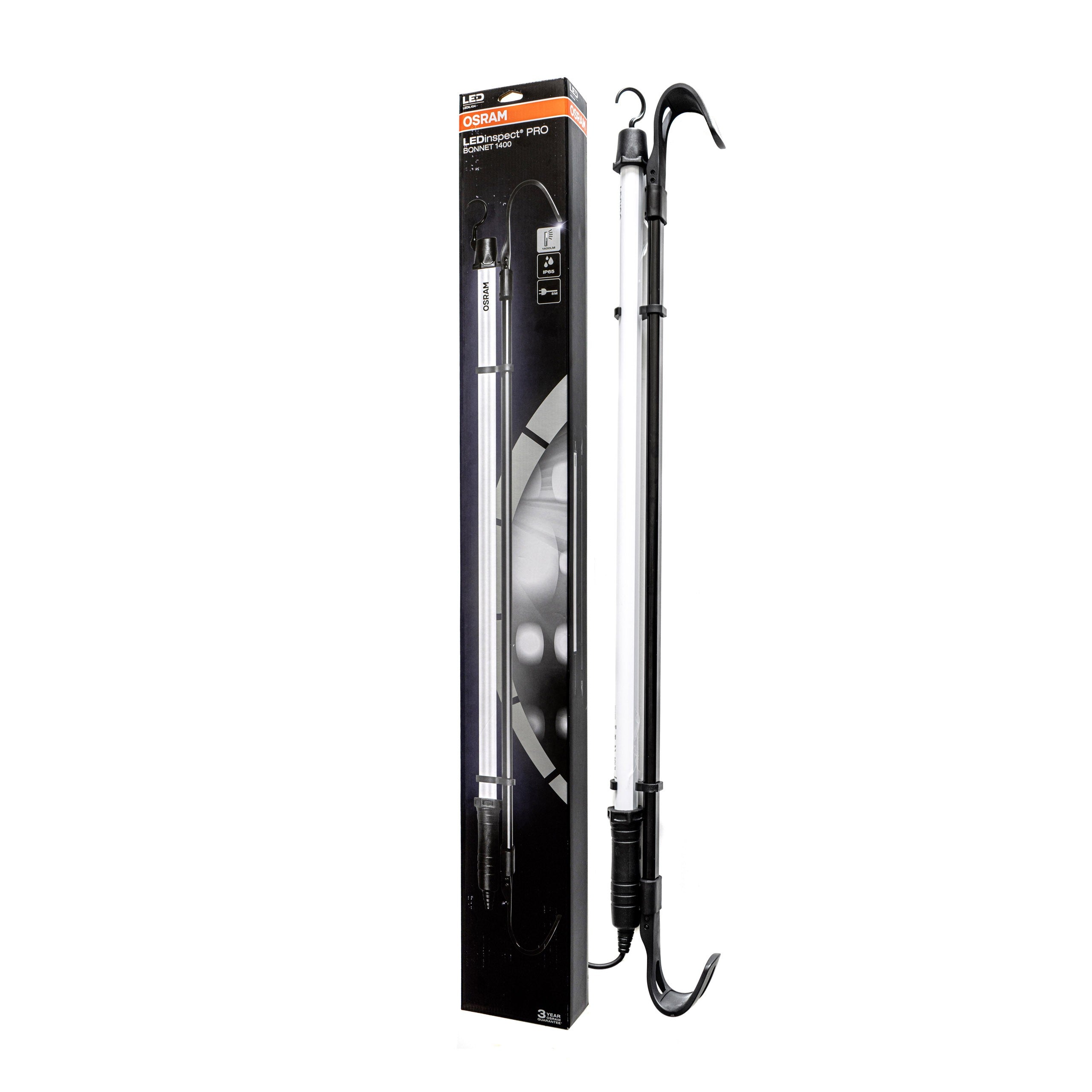 Verkstadslampa – OSRAM – Svart – 7000K – 15 W – 100 ~ 240V – 1104 mm