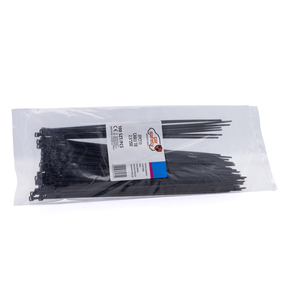 Buntband – Svart – 200 mm – 2,5 mm