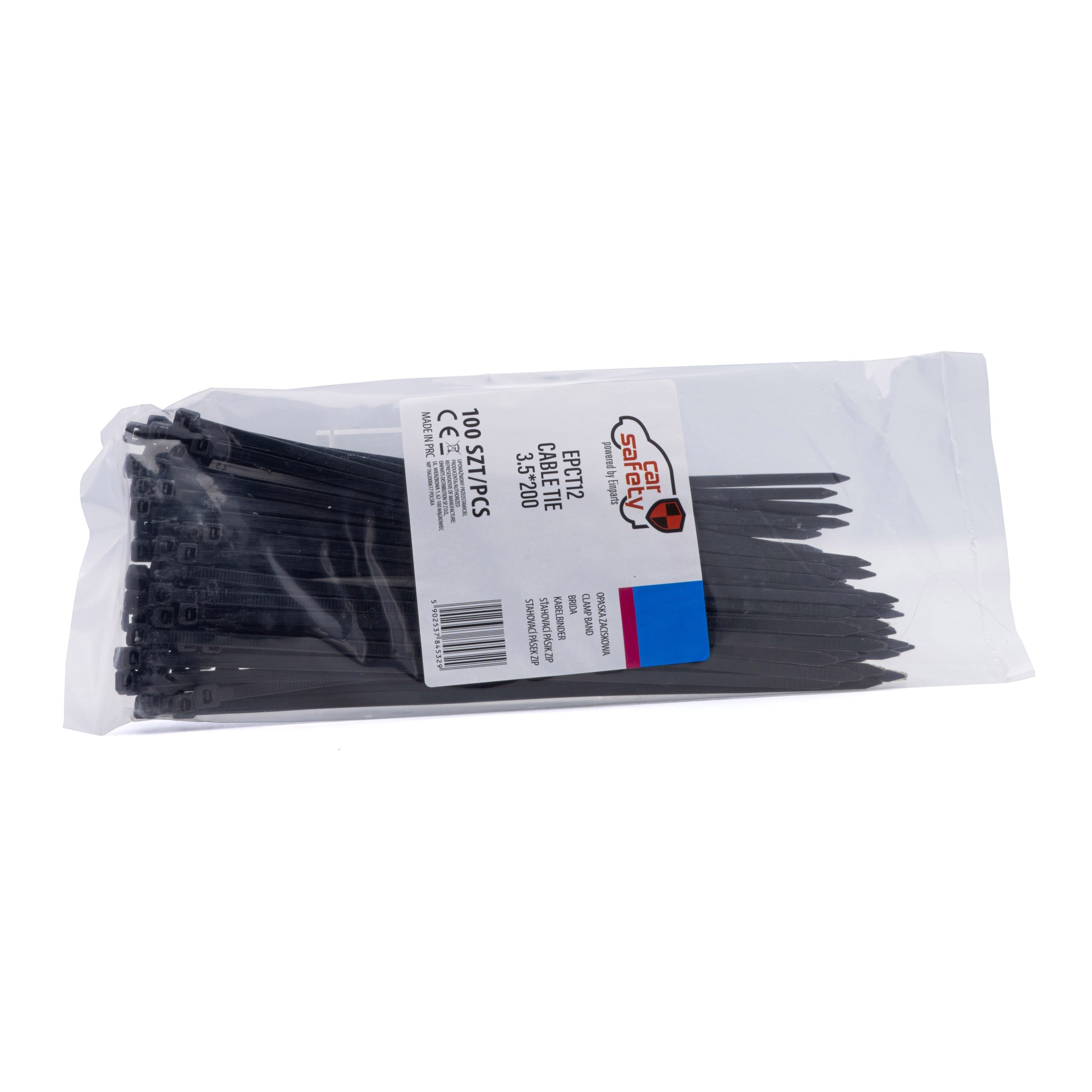 Buntband – Svart – 200 mm – 3,5 mm