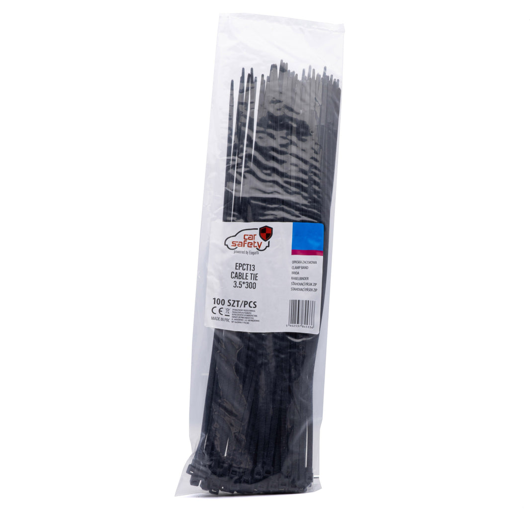 Buntband – Svart – 300 mm – 3,5 mm