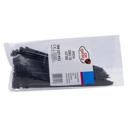 Buntband – Svart – 200 mm – 4,8 mm