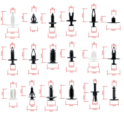Fästclips – 415-pack