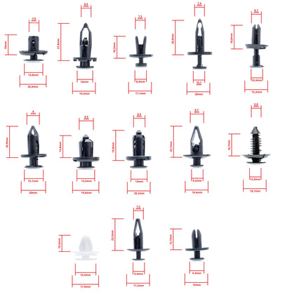 Fästclips – 232-pack
