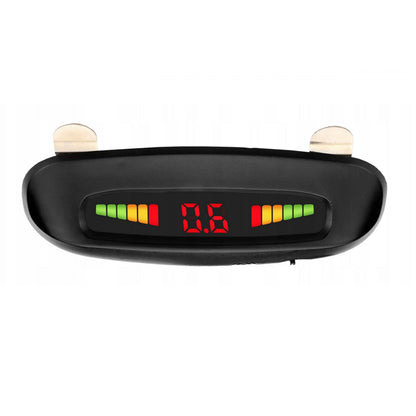 Parkeringssensor med display – Silver – ultraljudssensor – 4 sensorer – 4x 2,5 m