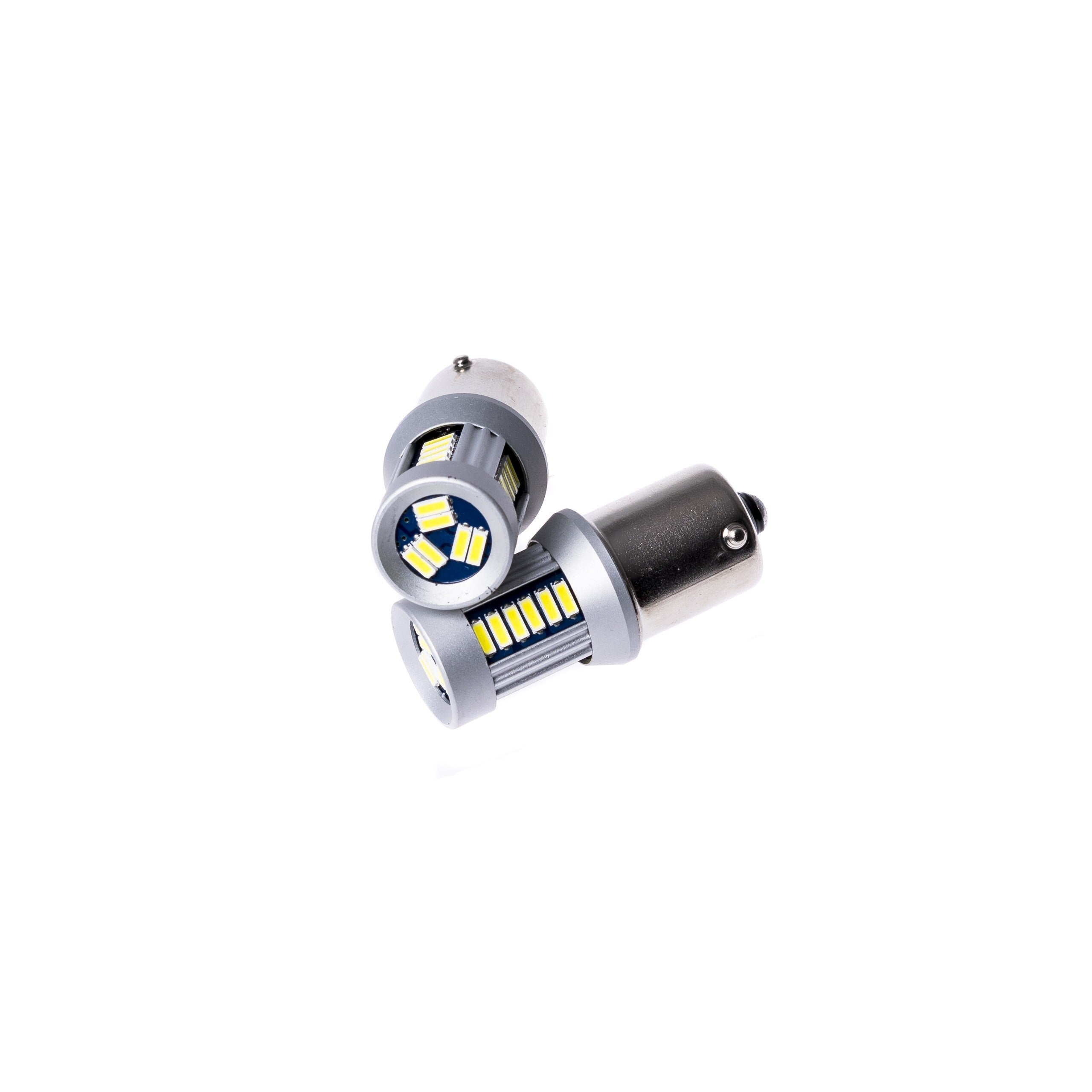 LED-lampa för bil – P21W – BA15S – 6000K – 30 LED – SMD 4014 – 2-pack