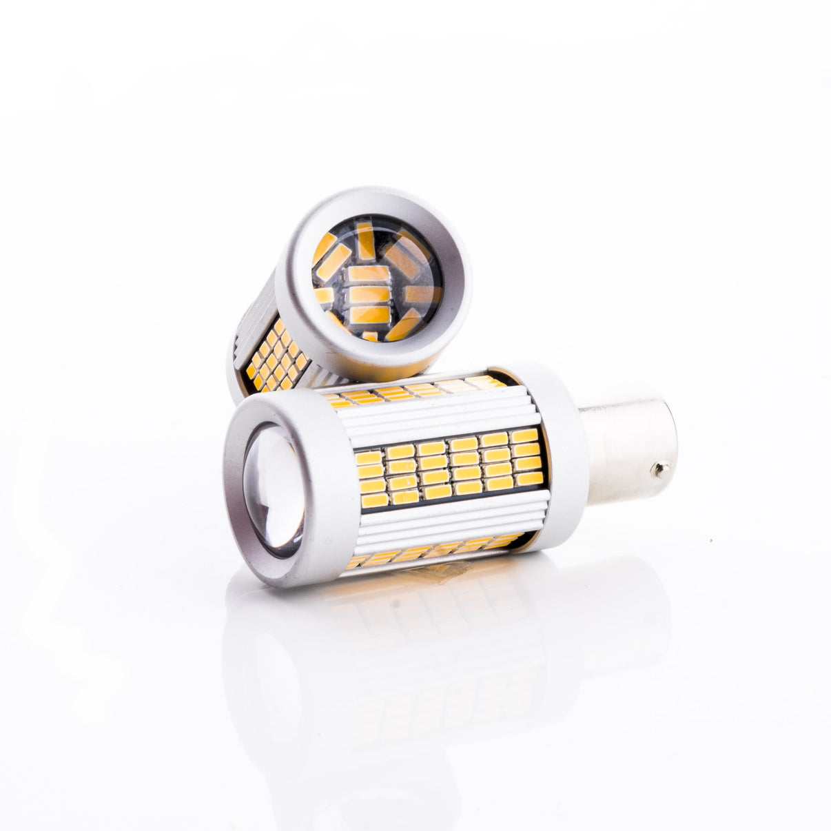 LED-lampa för bil – P21W – BA15S – 1700–1800K (Orange) – 135 LED – SMD 4014
