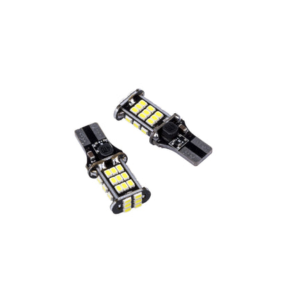 LED-lampa för bil – W16W – W2,1x9,5d – 6000K – 30 LED – SMD 3020 – 2-pack