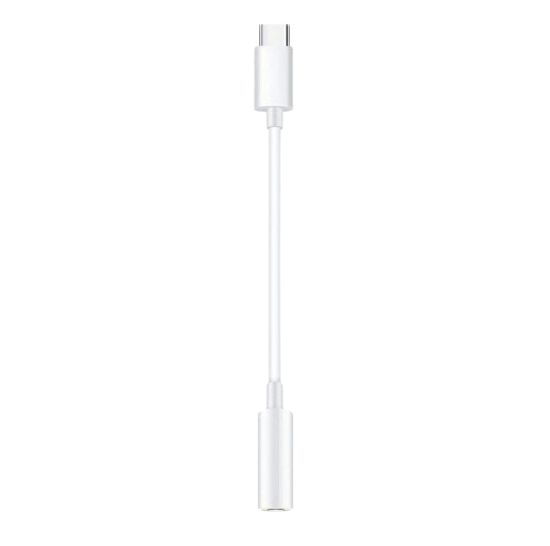 närbild på detaljer och material av 3,5 mm hörlursadapter Lightning/USB-C – Carlevel