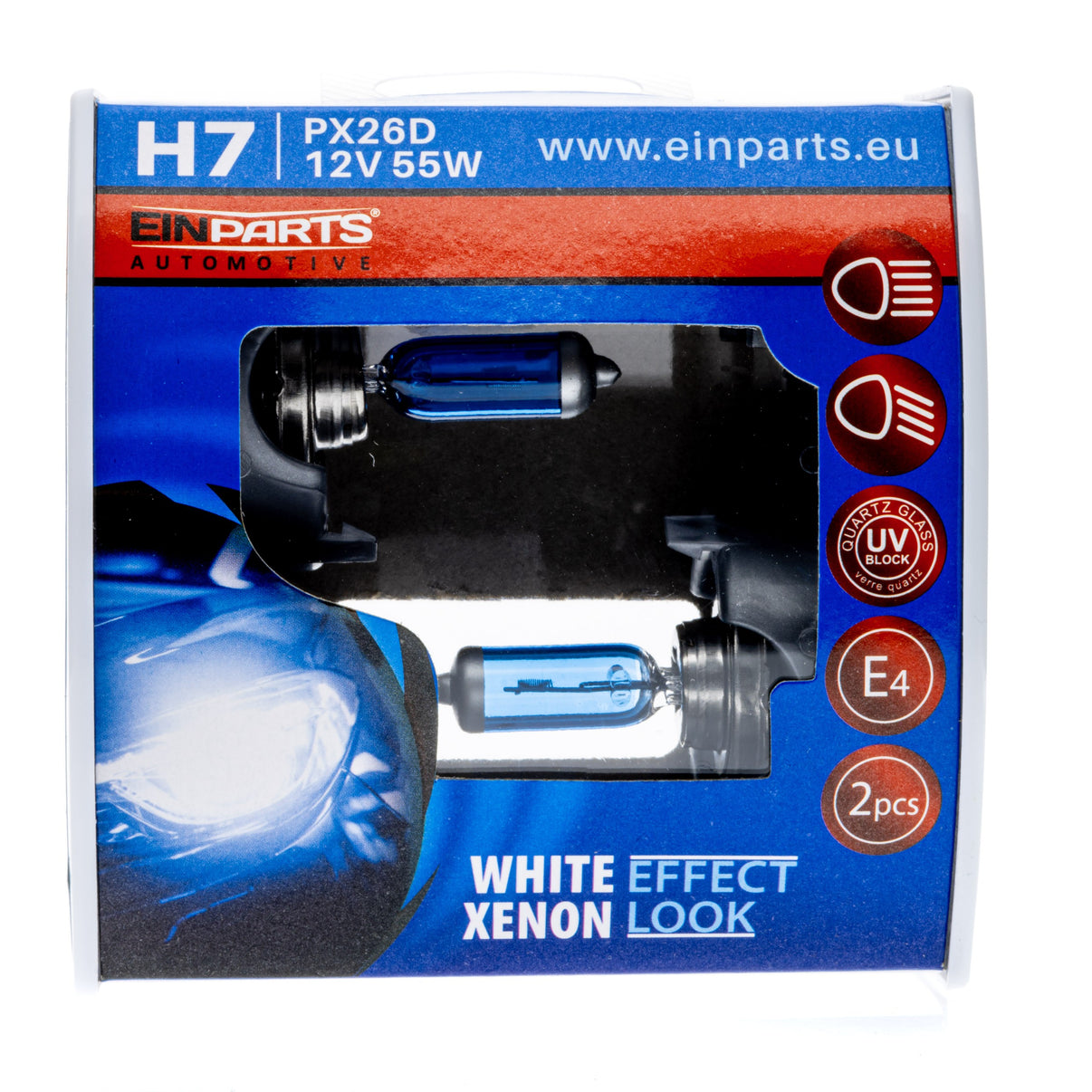 Halogenlampsats – H7 – 6000K – 9V - 16V – 2-pack