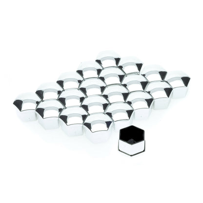 Hjulmutterskydd – Chrome – 20-pack