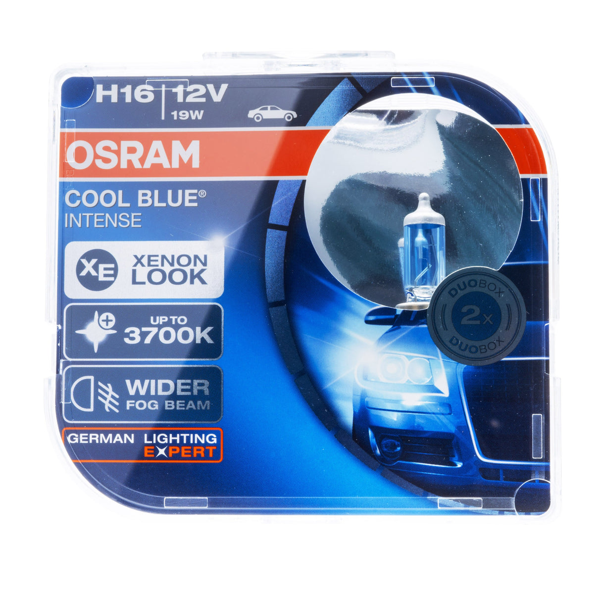 Halogenlampa – OSRAM – H16 – 4200K – 9V - 16V – 2-pack