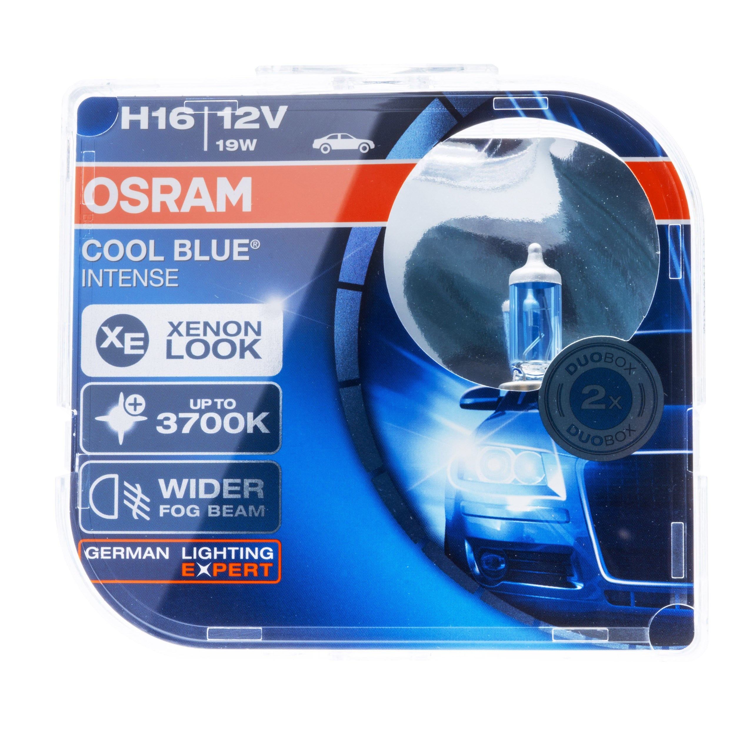Halogenlampa – OSRAM – H16 – 4200K – 9V - 16V – 2-pack
