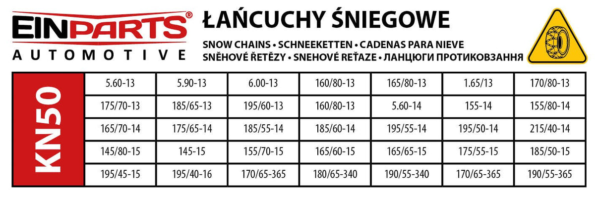 Snökedjor och snösockor – Härdat stål – 2-pack