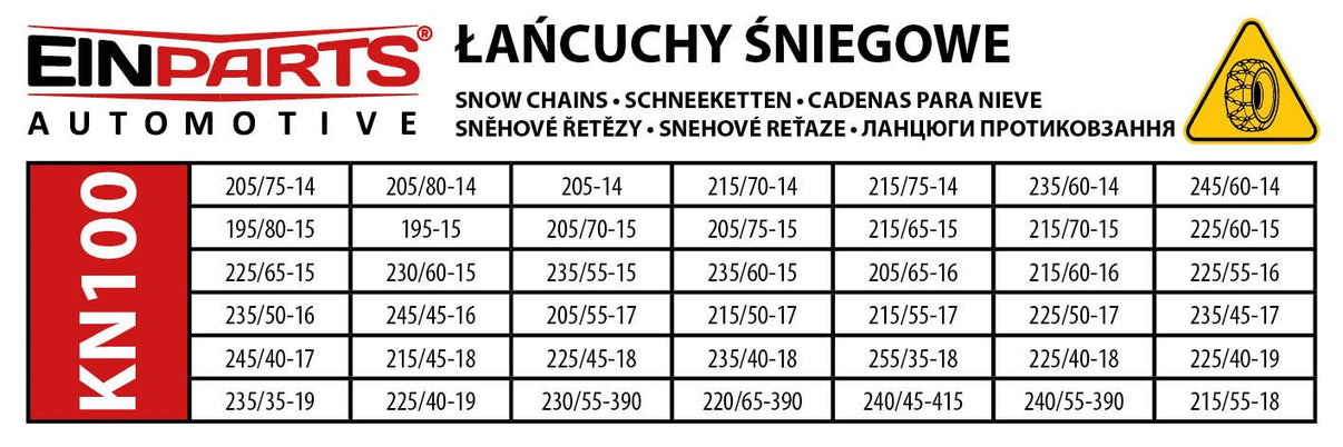 Snökedjor och snösockor – Härdat stål – 2-pack