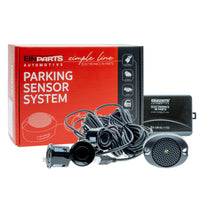 Parkeringssensor med summer – Svart – ultraljudssensor – 4 sensorer – 4x 2,5 m