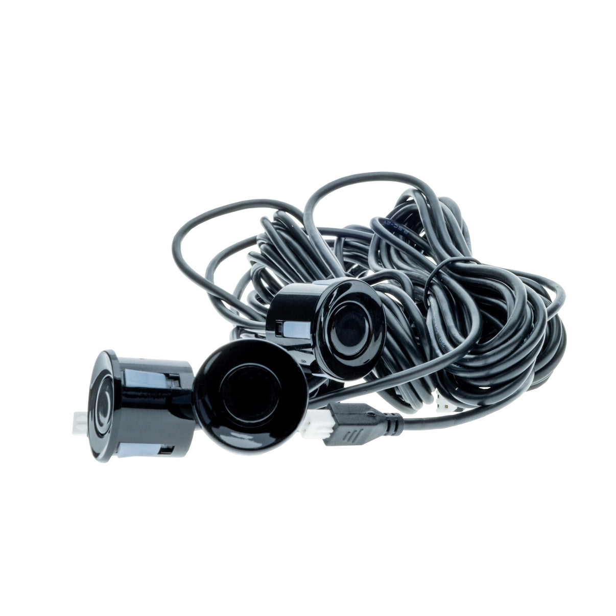 Parkeringssensor med summer – Svart – ultraljudssensor – 4 sensorer – 4x 2,5 m