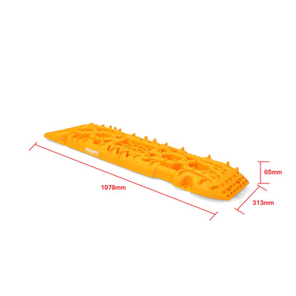 Antislirmattor – Orange – 108 x 31 x 6.5 cm – Nylon – 2-pack