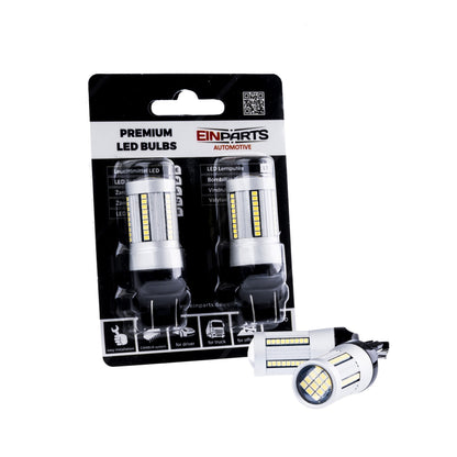 LED-lampa för bil – W2,1x9,5d1/5W – W3x16q – 6000K – 66 LED – SMD 2016 – 2-pack