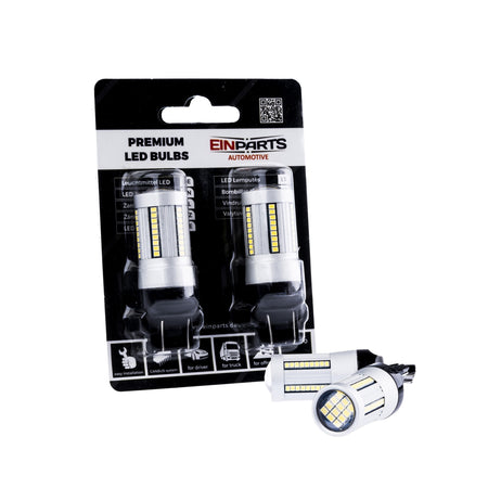 LED-lampa för bil – W2,1x9,5d1/5W – W3x16q – 6000K – 66 LED – SMD 2016 – 2-pack