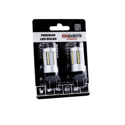 LED-lampa för bil – W2,1x9,5d1/5W – W3x16q – 6000K – 66 LED – SMD 2016 – 2-pack